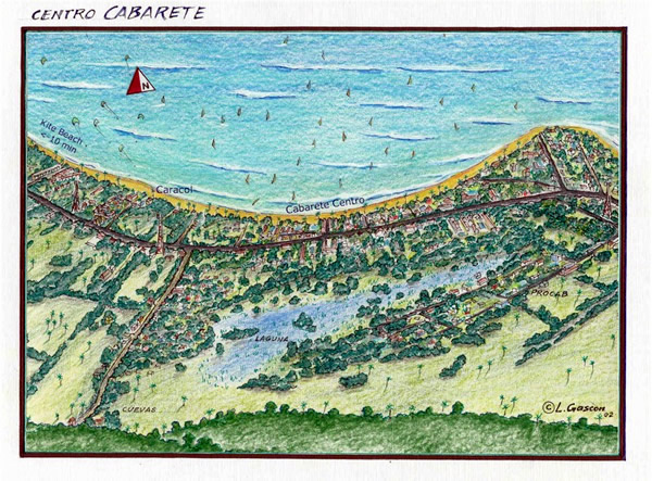 Hotel Cararol, Dominican Republic - Cabarete Map